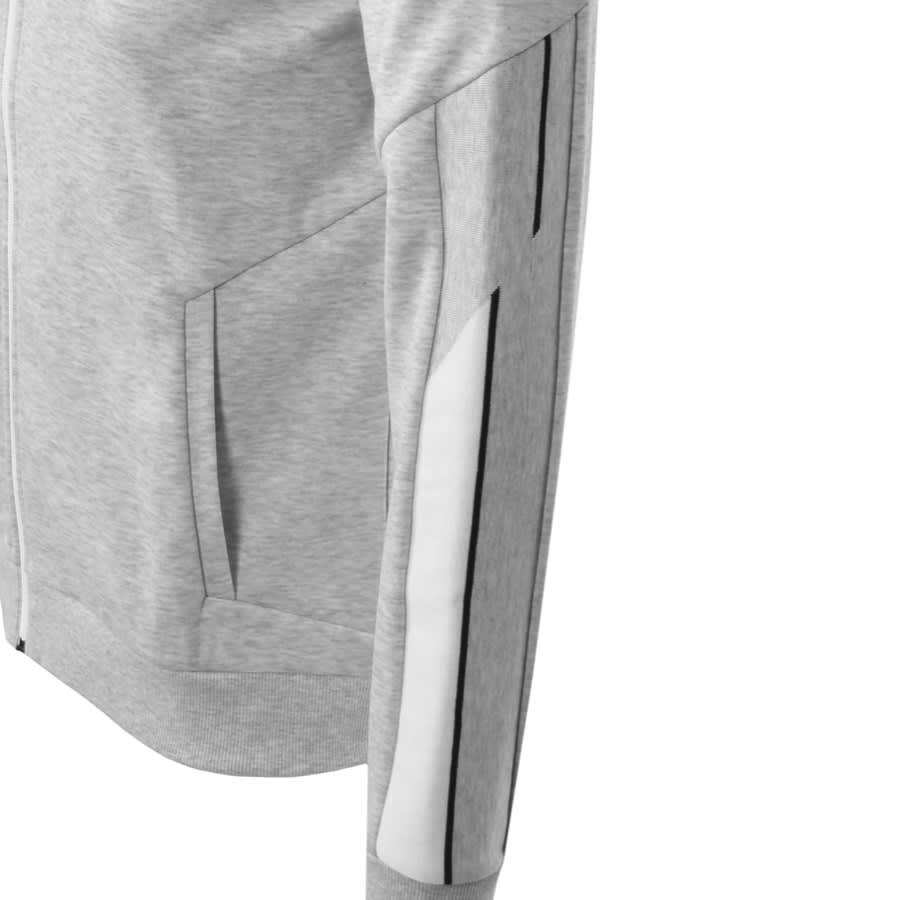 Alternative Image for ProductBOSS Saggy Full Zip Hoodie Grey3